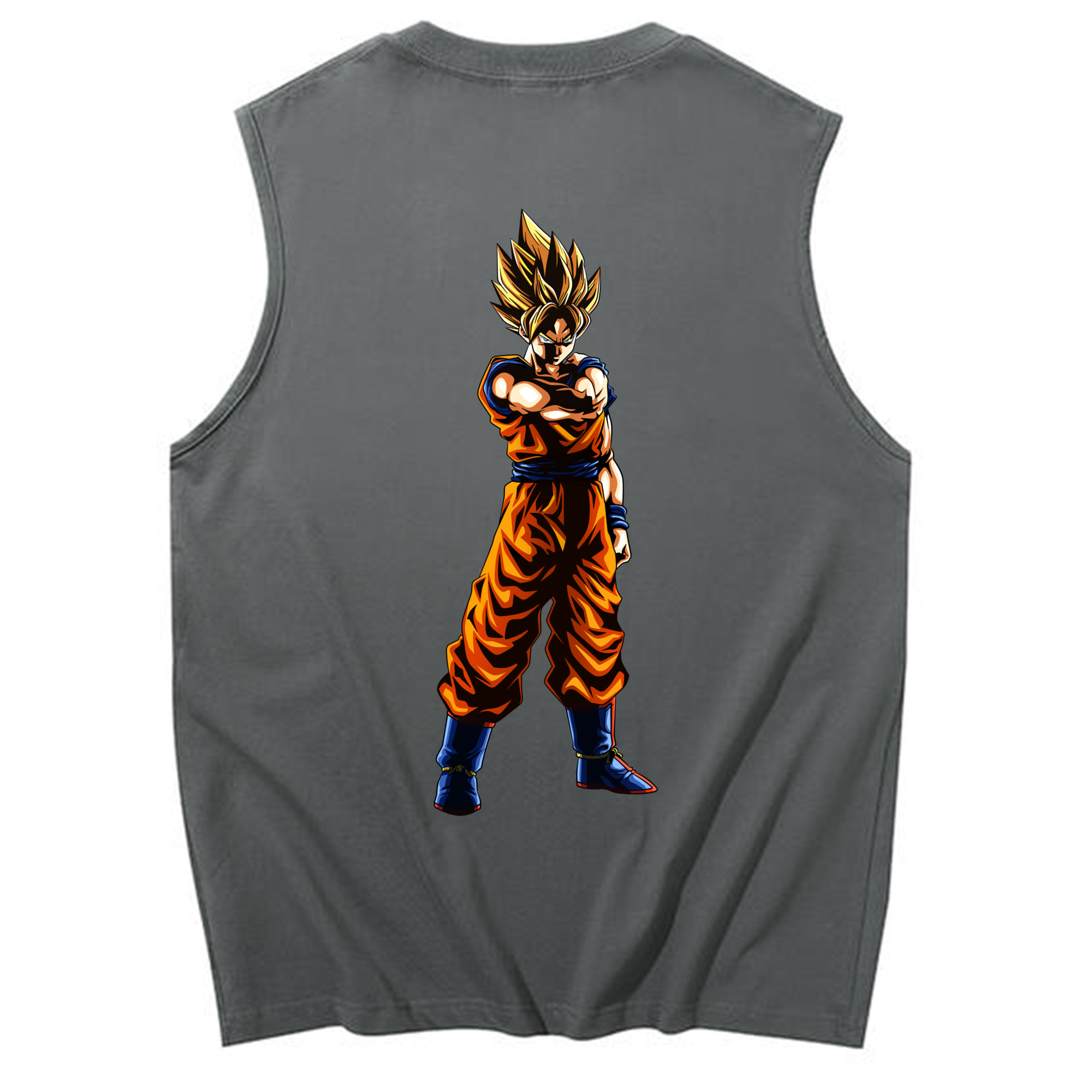 （画像用） ドラゴンボール 孫 悟飯（そんごはん）DRAGON BALL Son Gohan コットン100％タンクトップ（背面プリント）